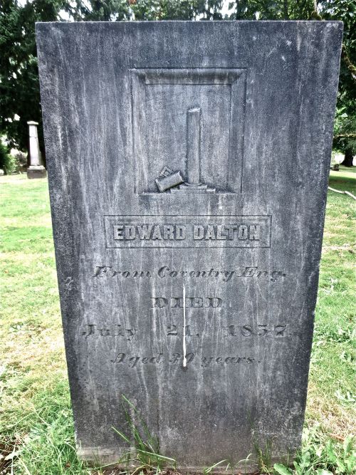 One of the oldest graves in Lone Fir Cemetery. He died in 1857. Edward Dalton