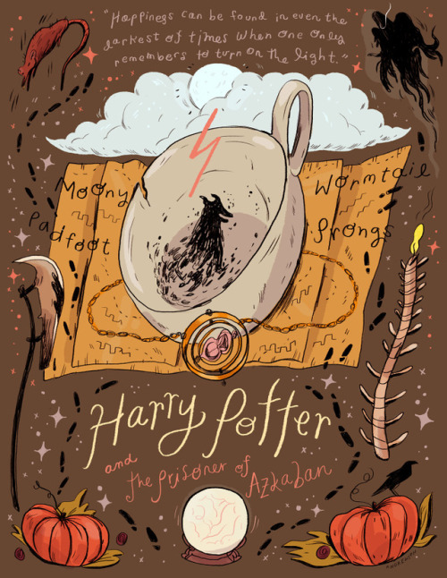 Harry Potter movie posters.(illustrations made by  Natalie Andrewson)