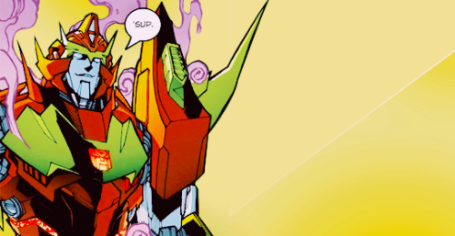 spector: RODIMUS – an autobot who, in response to a crisis in morale precipitated by his own woeful 