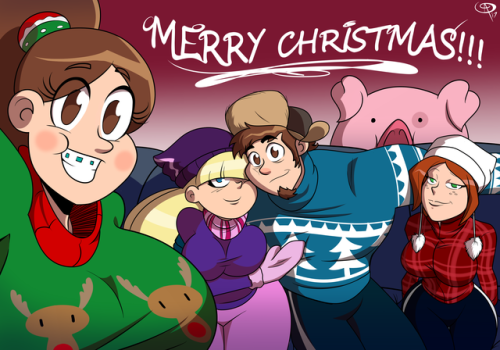 chillguydraws:   While the crew is on vacation (Hiatus) they’ve sent you all a card to let you know you’re still in their hearts and they’ll be back soon! Merry Christmas!  <3 <3 <3