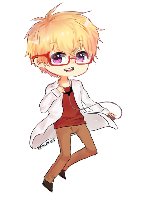 Your friendly vet, Dr. Yoosung~   > w< -reposted as individuals- 