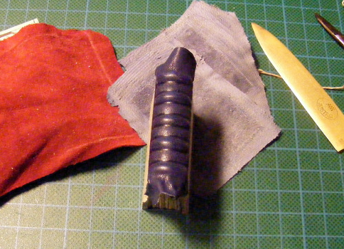 Also WIP shots including a real deal 17th century pocket book and the stuff I used for the bindings 