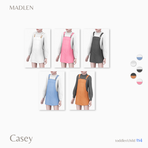 madlensims: Casey OutfitPerfect for going out with friends and family! This overall dress/sweater co