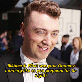 bendeet:Sam Smith talks about how he prepared for The Grammys