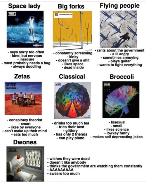 baenningtons:Tag yourself Muse album edition. // Made by musclemuesum on Instagram.