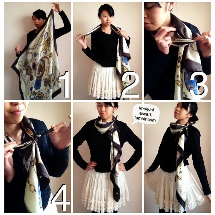 KNOT JUST A SCARF: Scarf Tying and Styling Blog — Today’s Tutorial #89 ...