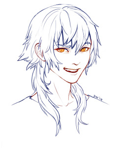 wishfulpotato:  a sketch of Aoba from his