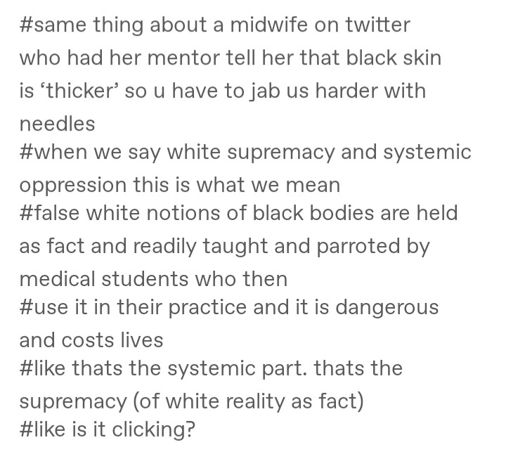 bearicorn:afronerdism:guerrillatech:Eugenics I just felt these tags were too important not to add @blacksasuke  and then white people blame black people for being distrustful of doctors and medicine in general :^) love to see it