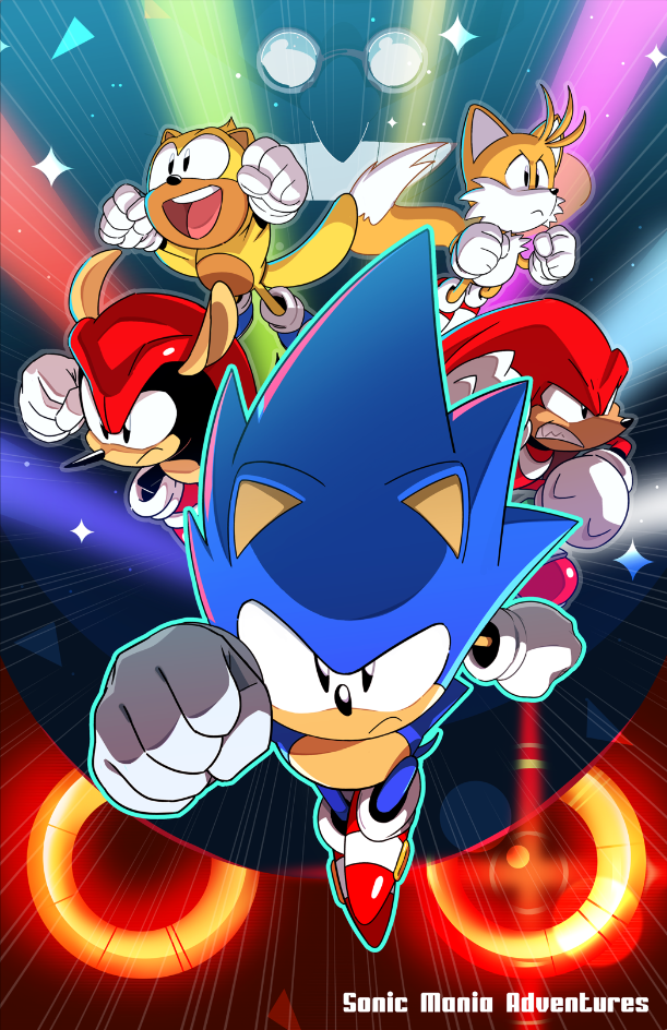 The SEGA Source, Sonic Mania Adventures poster by Tyson Hesse.