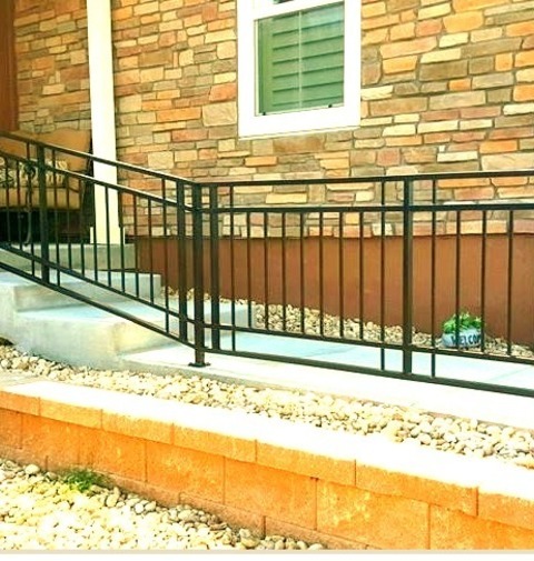 Denver Porch Front YardAn Example Of A Mid-sized Contemporary Front Porch Design.