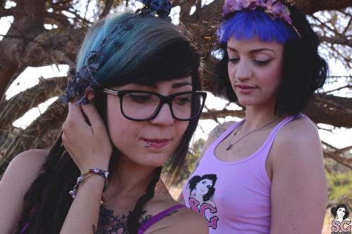 Porn past-her-eyes:  Pandub Suicide + Jekyll Hopefulpandub.suicidegirls.com photos