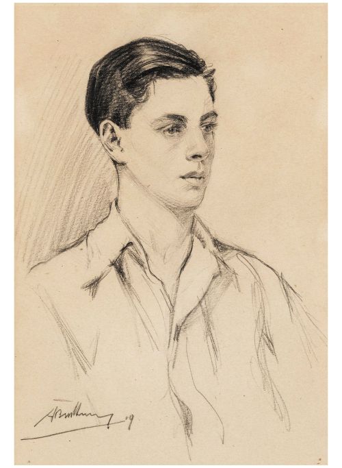beyond-the-pale:Arthur Royce Bradbury (1892-1977) Portrait of a Young Man