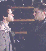 casfallsinlove:  deancas meme: nine looks  Cas, not for nothing, but the last person who looked at me like that... I got laid.  
