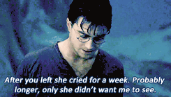 wildegreenlight:excepttheeyes:Book Quotes: Harry Potter and the Deathly HallowsThe sword clanged as 