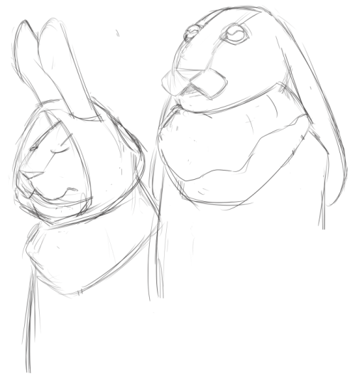 Sketched Up These Two To Be Some Weird Statues. Ultimately Decided I Couldn't Use Them, But Didn't Want