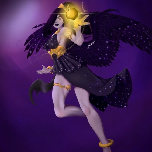 underworld-flower: My finished discordia goddess of chaotic strife @gorgontears