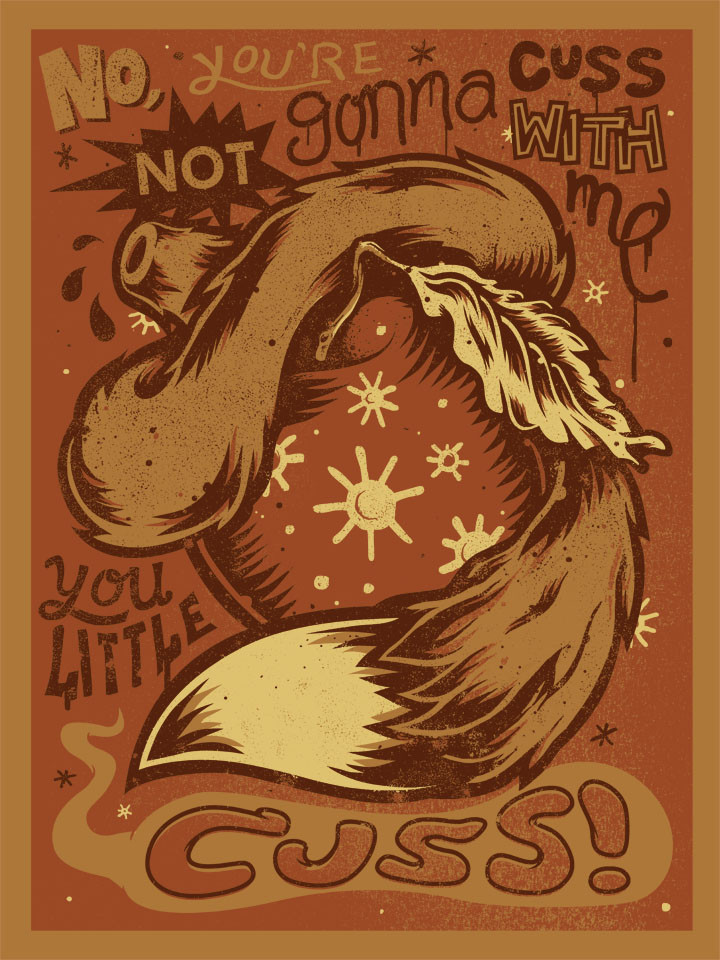 masterofkarateandfriendship:  Clustercuss by Colin Gauntlett Prints available HERE.