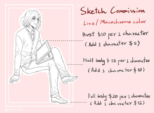  Hello! I have opened commissions so long but didn’t promote it. If you would like to support 