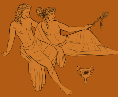 fluentisonus:old dionysus & ariadne sketch