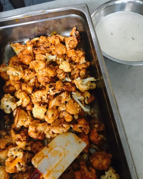 Today in Harlem Buffalo Cauliflower w/ a Greek yogurt based “Ranch” dressing. I think I 