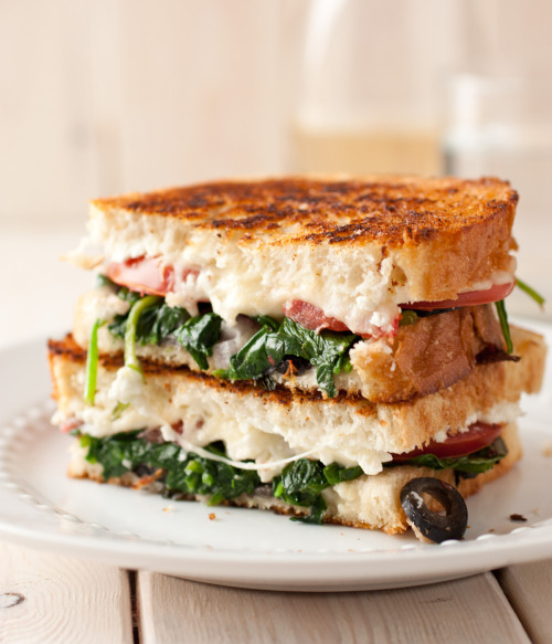 wisconsincheese: Mediterranean Grilled Cheese  For a satisfying quick and easy meal, nothing be