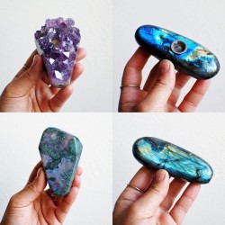 mineraliety:  Pretty Pipes by Natural Magics!