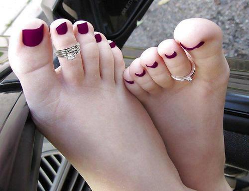 Smelling her Stinky Feet