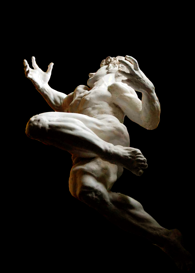 stonemen:  Eurico Poggi. Apollo. 1996. Final plaster model