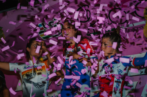 womenscycling: The podium, 2014 Giro Rosa prologue via Giro Rosa Prologue – in pictures | Velofocus 