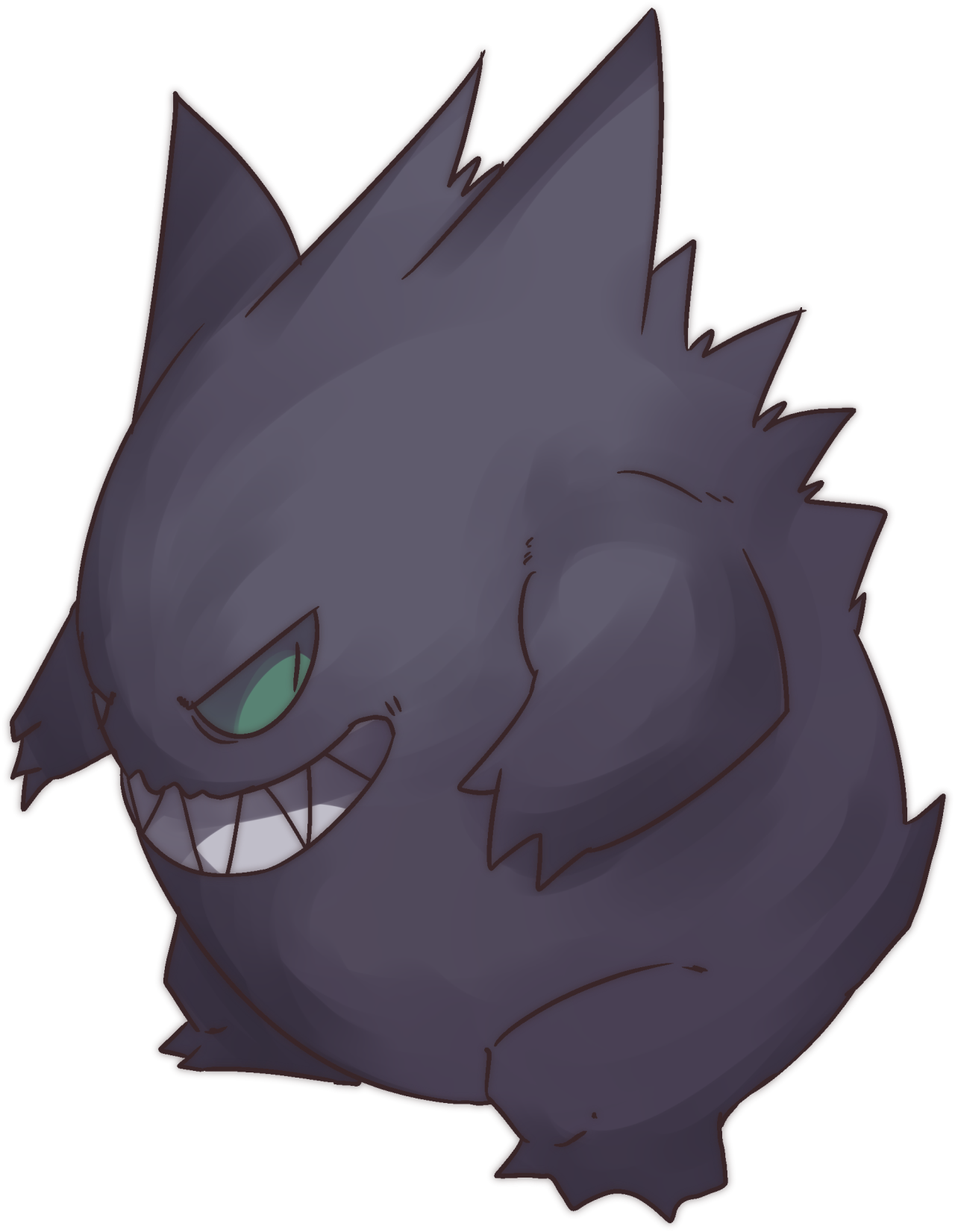 autobottesla:  Green-eyed Ganger | Gengar 255th $5 commission! Want some? http://autobottesla.tumblr.com/post/130719845308