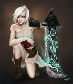 feedercomics:  riven the exile from LoL by