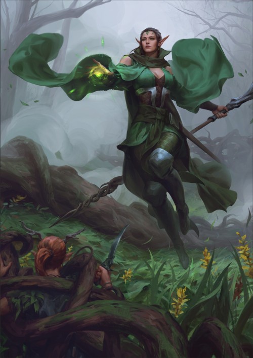 MTG fanart Nissa XQ Xuehttps://www.artstation.com/artwork/8wbkPQ 