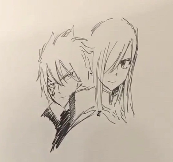Darkhope | Challenge Accepted — Mashima drew Jellal and Erza ...