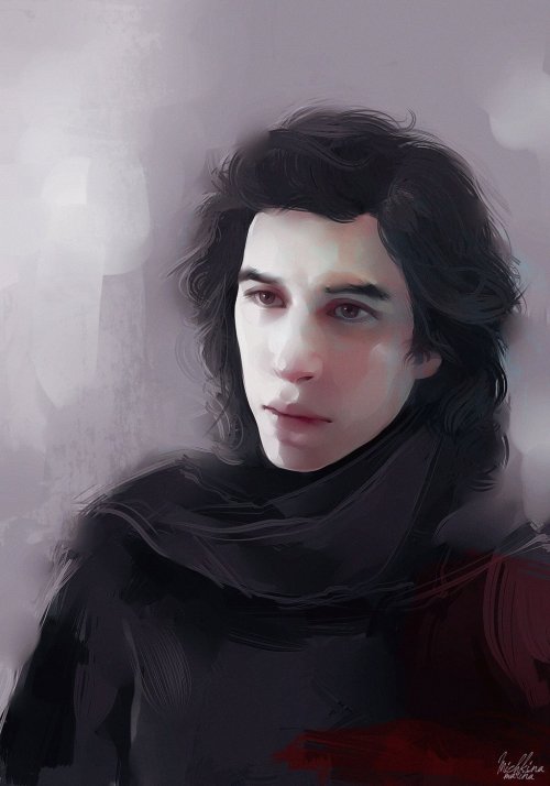 arcadelesbians: Kylo Ren by MarinaMichkina