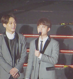 exoxoolf: beautiful chensoo moment during SMA15 