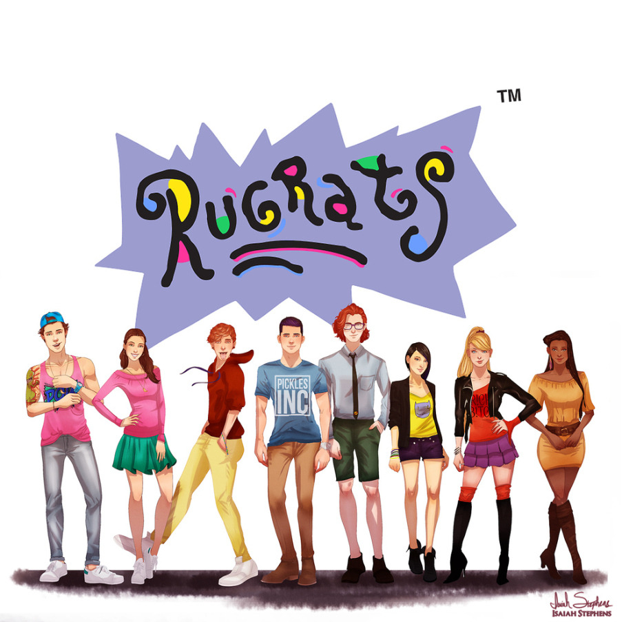 yulfoacidblr:Un Artista de Tumblr visionó varios dibujos animados de los 90’s