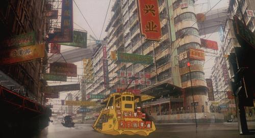 BACKGROUNDS FROM “GHOST IN THE SHELL” (1995)DIRECTED BY MAMORU OSHIIBASED ON THE MANGA B