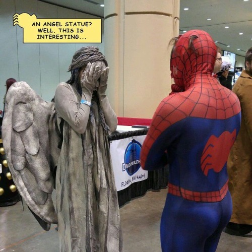 Don’t Blink, wall-crawler!! @marvelentertainment @stanleemarvel @doctorwho