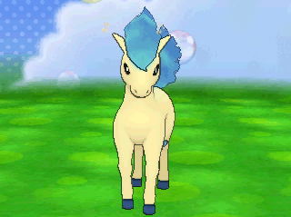 shinycaterpie:Pokemon Amie - Shiny Ponyta