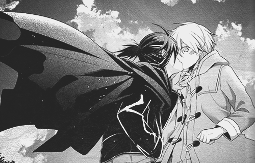 hakaitoshi:  NO. 6 Chapter 35 { 1 / 2 } { Their lips overlapped.  It was a searing,