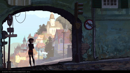 conceptartblog:Hotel Transylvania (2012) - Color keys