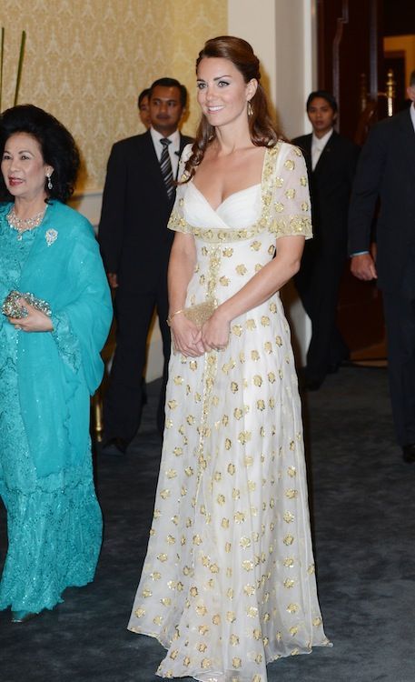 The Duchess of Cambridge in Alexander McQueen, Diamond Jubilee Tour of South East Asia, 2012