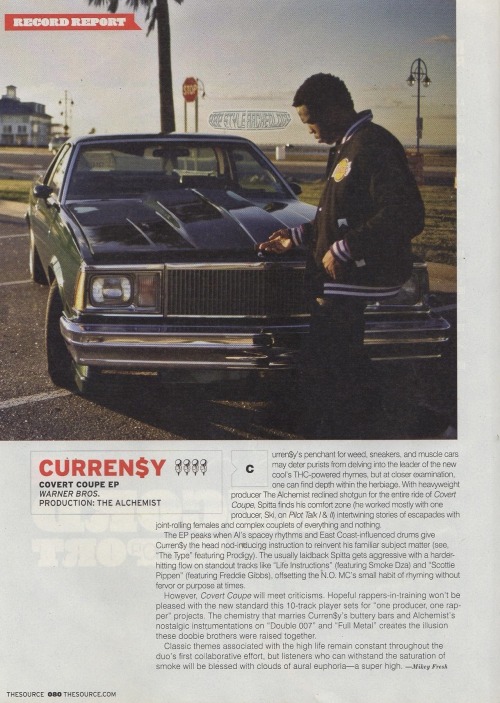 Porn Pics deadthehype:  Curren$y in The Source Magazine