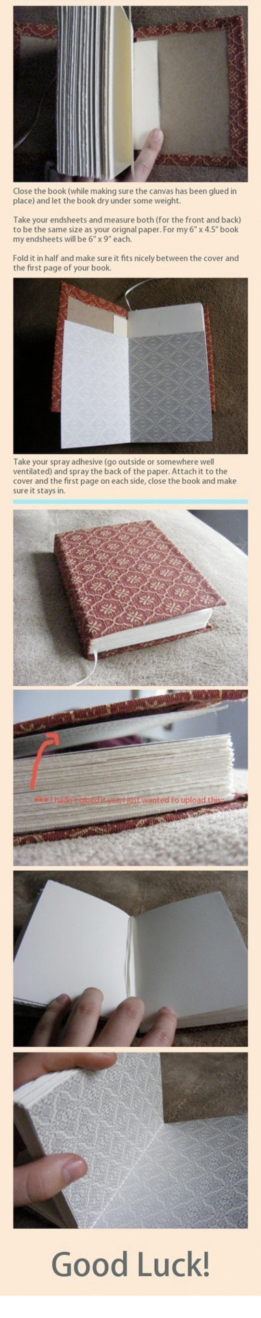 spells-and-sorcery:  Simple book binding tutorial, very useful for making your own