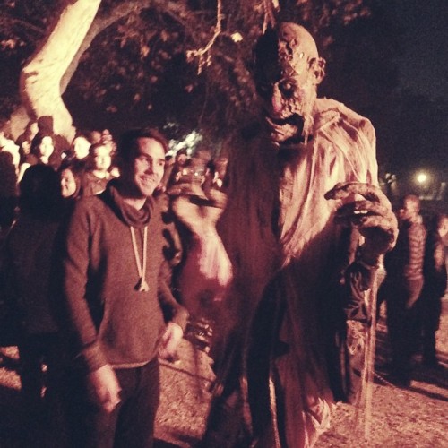 Made a new friend at the #HauntedHayride