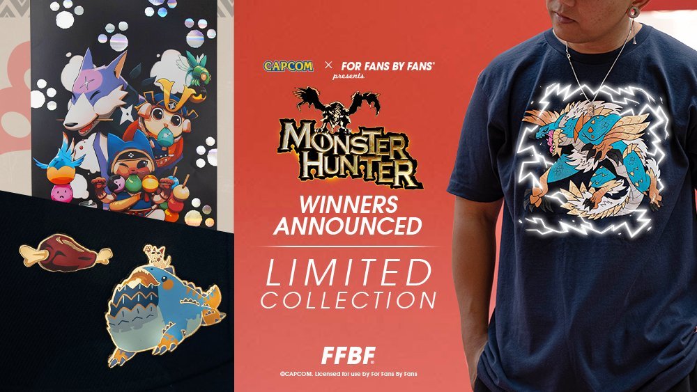 Official promos of my shirt, from the Monster Hunter twitter!! 💞💞💞💞💞 Get it here!