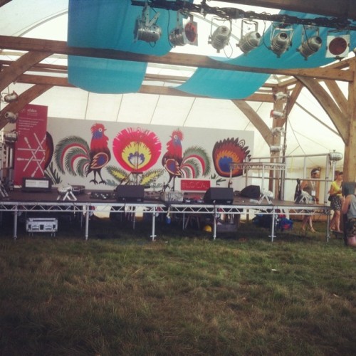 The stage for tonight’s show #wilderness #festival