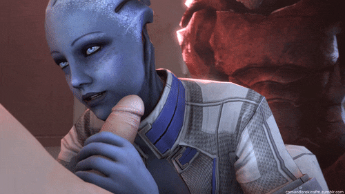 comandorekinsfm:  Liara X Krogan X Human  I’d really like to think of better titles