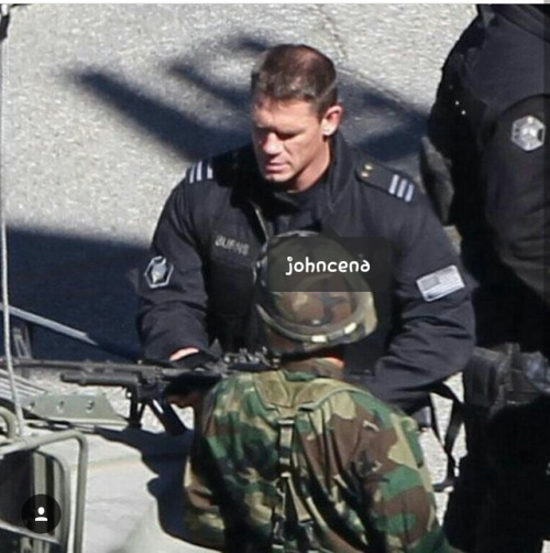 relatablepicturesofoptimusprime:  More behind the scenes pics of John Cena as a Sector 7 Agent. Pics courtesy of @johncenacrews on Instagram.