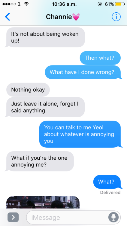 exo texts | Chanyeol getting jealous about you hanging out with Kai -Charlie